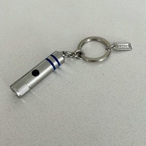 Coach Men Flashlight Keychain